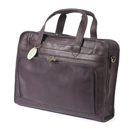 CLAIRE CHASE Claire Chase 168E-cafe Professional Computer Briefcase - Cafe 844739030583